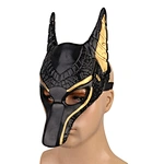PU Foam Black and Gold Anubis Mask