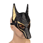 PU Foam Black and Gold Anubis Mask